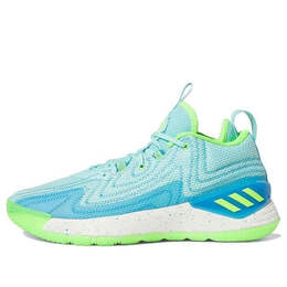 Кроссовки d rose son of chi 2 shoes 'aqua solar green' Adidas, мультиколор hq1006 | pantone / core white / team solar green