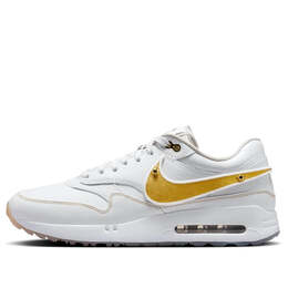 Кроссовки x eastside golf air max 1 '86 og golf 'everyones game. be authentic.' Nike, белый hq3074-100 | white/metallic gold/pure platinum/cool grey