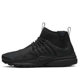 Кроссовки air presto mid utility 'triple black' Nike, черный dc8751-003 | black/black