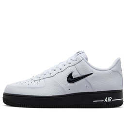 Кроссовки air force 1 '07 low 'jewel white black' Nike, белый hq3826-100 | white/black