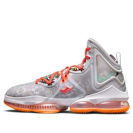 Кроссовки lebron 19 'fast food' Nike, серый dc9339-001 | grey/orange