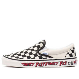 Кроссовки fast times x classic slip-on 98 dx 'anaheim factory' Vans, черный vn0a3jexwvp | black and white