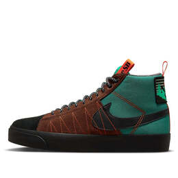 Кроссовки blazer mid premium sb 'acclimate pack - noble green' Nike, черный dc8903-300 | black/green/brown