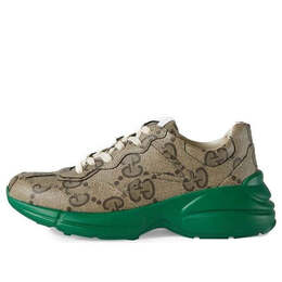 Кроссовки rython 100 'green ' Gucci, зеленый 680869-umo00-9742 | green/beige/ebony