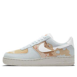 Кроссовки air force 1 '07 lx 'embroidered desert camo' Nike, синий dd1175-001 | blue/brown
