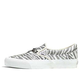 Кроссовки needles x vault classic slip-on v 'animal print - white' Vans, белый vn0a3qxy2gt | white