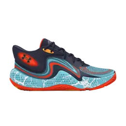 Under Armour Кроссовки Spawn 6 Mid E24, цвет Midnight Navy Sky Blue Lightning 3028336 400 | midnight navy sky blue lightning