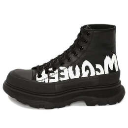 Кроссовки ankle boots 'black white' Alexander McQueen, черный 682422wiabd1070 | black