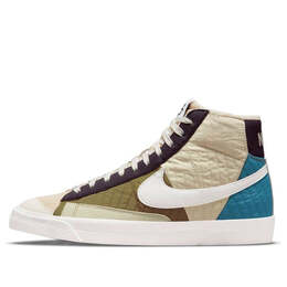 Кроссовки blazer mid '77 premium 'toasty' Nike, белый dd8024-200 | creamwhite/green/blue/brown