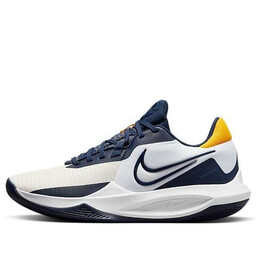 Кроссовки precision 6 'white midnight navy' Nike, белый dd9535-101 | white/university gold/midnight navy