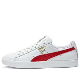Кроссовки clyde core leather foil 'white cherry' Puma, белый 364669-03 | white/red
