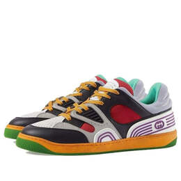 Кроссовки basket sneaker 'black demetra' Gucci, черный 697882-2sh90-1072 | black/purple/white