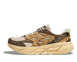 Кроссовки clifton l suede 'oat milk pollen' Hoka One One, коричневый 1150910-oll | brown/orange/yellow/white