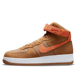 Кроссовки air force 1 high '07 lx 'dark driftwood hot curry' Nike, коричневый dh7566-200 | brown/white/yellow