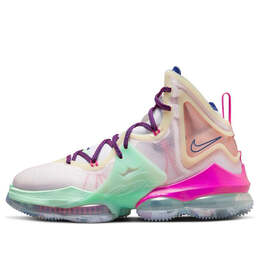 Кроссовки lebron 19 'valentine's day' Nike, белый dh8459-900 | white/green/pink