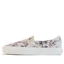 Кроссовки kith x vault og classic slip-on lx 'floral' Vans, белый vn0a45jk6bz | white/red