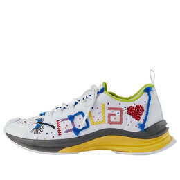 Кроссовки run sneaker 'lovelight' Gucci, белый 708643-faajq-9142 | white/blue/red