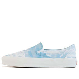 Кроссовки kith x vault og classic slip-on lx 'clouds' Vans, белый vn0a45jk6by | white/blue