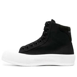 Кроссовки high-top deck plimsoll 'black' Alexander McQueen, черный 707681w4mv71070 | black/white
