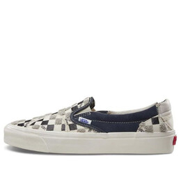 Кроссовки classic slip-on lx 'bricolage pack - ebony' Vans, черный vn0a45jxvm1 | black and white