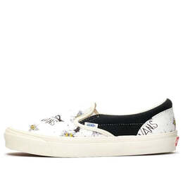 Кроссовки ralph steadman x og classic slip-on lx 'bee' Vans, белый vn0a45jkvql | white