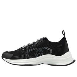 Кроссовки run sneaker 'rhyton logo monogram' Gucci, черный 714657-usm10-8442 | black/white