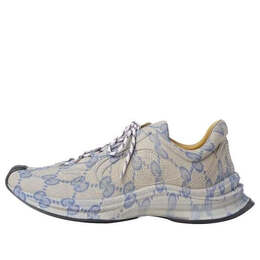 Кроссовки run sneaker 'beige blue monogram' Gucci, бежевый 721116-aabeb-4060 | beige/blue