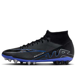 Кроссовки mercurial superfly 9 academy ag 'black royal hyper' Nike, черный dj5622-040 | black/chrome-hyper royal