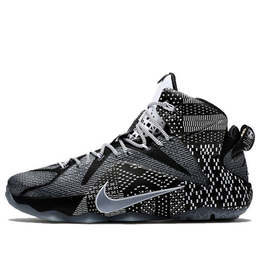 Кроссовки lebron 12 'bhm' Nike, черный 718825-001 | black/metallic silver-white
