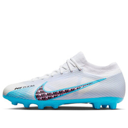 Кроссовки air zoom vapor 15 mercurial pro hg hard ground 15 Nike, белый dj5602-146 | white/blue