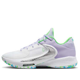 Кроссовки zoom freak 4 'the decision' Nike, белый dj6149-101 | white/oxygen purple/black/stadium green
