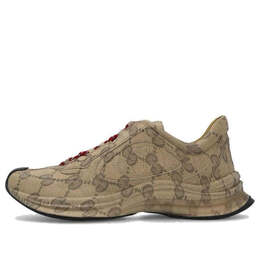 Кроссовки run sneaker 'beige ebony monogram' Gucci, бежевый 721116-aabeb-9742 | beige/ebony