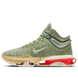 Кроссовки air zoom gt jump 2 ep 'our holiday' Nike, зеленый dj9432-302 | oil green/sea glass/metallic gold/light wild mango/vintage green/university red