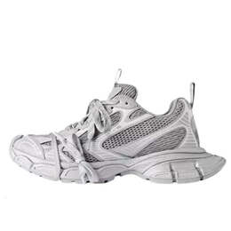Кроссовки 3xl reflective sneakers 'grey mesh and polyurethane' Balenciaga, серый 734734w3xlr1281 | grey/white