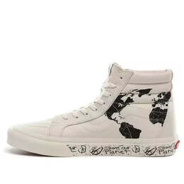 Кроссовки save our planet x sk8-hi reissue 'white black' Vans, белый vn0a4bv8tgp | white