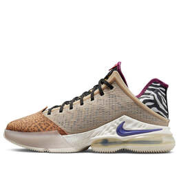 Кроссовки lebron 19 low 'safari' Nike, коричневый dm1058-200 | brown/black/cream/purple