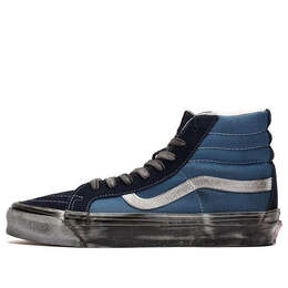 Кроссовки sk8 hi lx og 'stressed navy' Vans, черный vn0a4bvbngj | black/blue/white