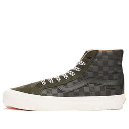 Кроссовки porter-yoshida & co. x og sk8-hi lx 'forest night floral checkerboard' Vans, зеленый vn0a4bvbww6 | dark green