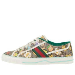 Кроссовки tennis 1977 x pikarar 'gg animal print' Gucci, бежевый 737517-faboq-8941 | beige/ebony/green/red