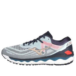 Кроссовки wave sky 4 running shoes grey/blue Mizuno, серый j1gc200242 | grey/blue