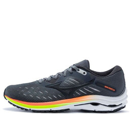 Кроссовки wave rider 24 'castle rock solar orange' Mizuno, черный j1gc200316 | black/orange