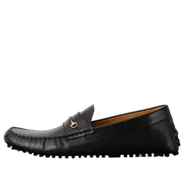 Кроссовки interlocking g driver loafers 'core black' Gucci, черный 752621-d3v00-1000 | black