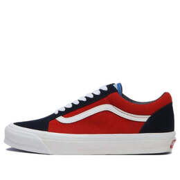 Кроссовки og old skool lx 'off the wall navy red' Vans, синий vn0a4p3xy9t | navy/red