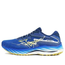 Кроссовки wave rider 27 'blue' Mizuno, синий j1gc236201 | blue/yellow/white