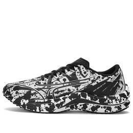 Кроссовки wave rebellion flash 'white black splatter' Mizuno, черный j1gc233604 | black/white