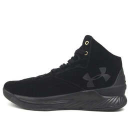 Кроссовки curry 1 lux mid 'black suede' Under Armour, черный 1298701-001 | black