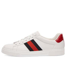 Кроссовки ace leather 'red' Gucci, белый 757892-aacag-9074 | white/red/green