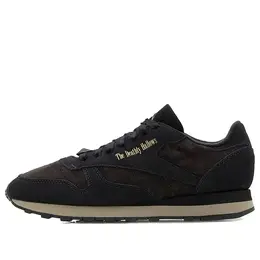 Кроссовки classic leather x harry potter 'deathly hallows' Reebok, черный 100201817 | night black/dark root/matte gold
