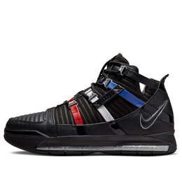 Кроссовки zoom lebron 3 retro 'barbershop' Nike, черный do9354-001 | black/red/blue