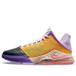 Кроссовки lebron 19 low 'mismatch' Nike, сиреневый do9828-500 | lilac/pink gaze-dark smoke grey-pearl white-action grape-univ gold